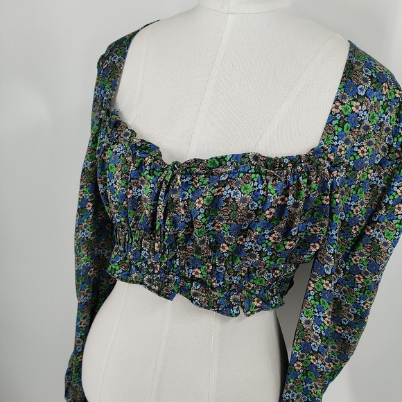 For Love and Lemons Alisa Floral Printed Crop - Picture 3 of 8